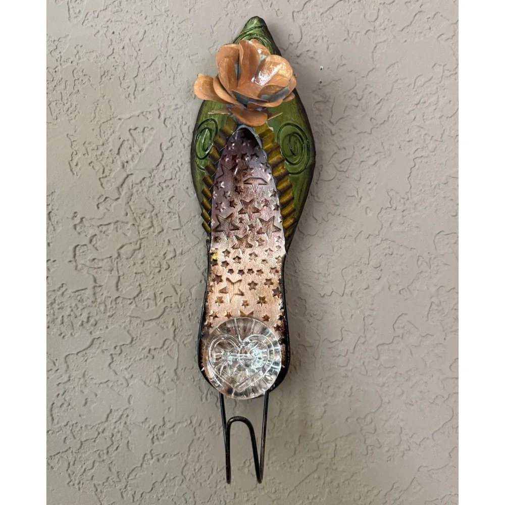 Decorative Metal Coat Clothes Hook Ladies Shoe Multicolor Approx 13